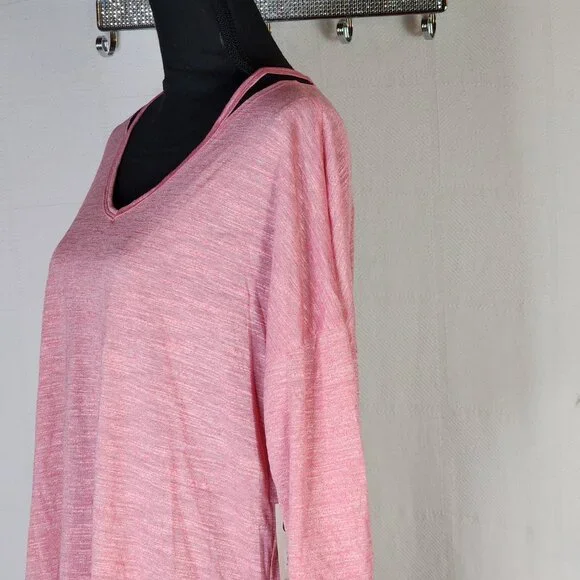 Terra and Sky Rose Dust Poly Rayon Cardi Lgth Fashion Tee Generous Fit Sz 0X 14W - Picture 8 of 16